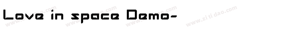 Love in space Demo字体转换